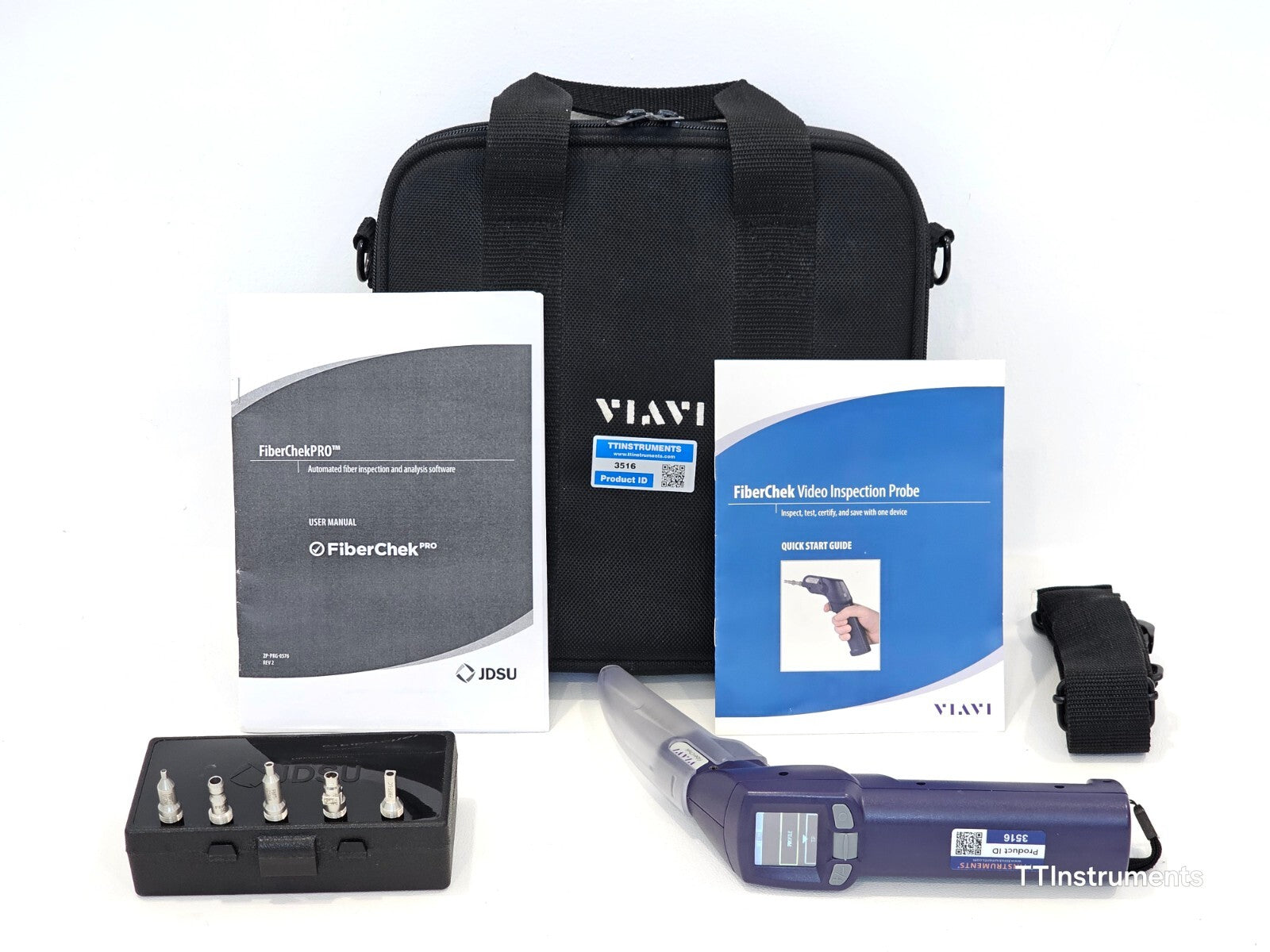 READ DESCRIPTION Viavi FiberChek Scope + 6 Tips SC/LC/SC-APC/U12M/U25M/U25MA