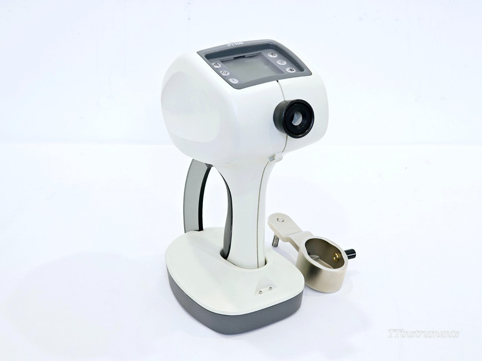 Reichert PT100 tonometer side profile showing cordless handheld design