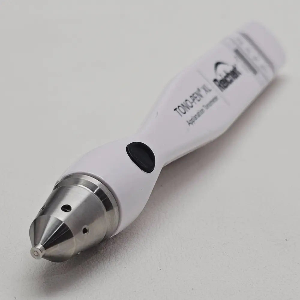 Reichert TONO-PEN XL applanation tip detail showing transducer contact surface