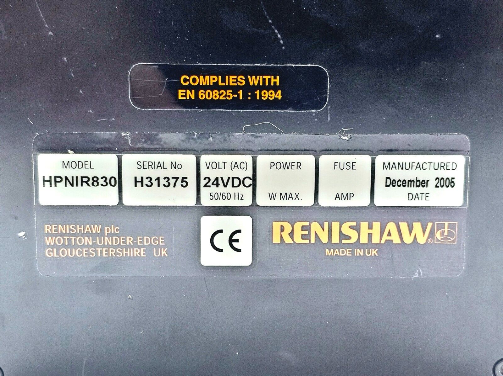 Renishaw NIR HPNIR830 High Power 830nm Laser MFD 2005