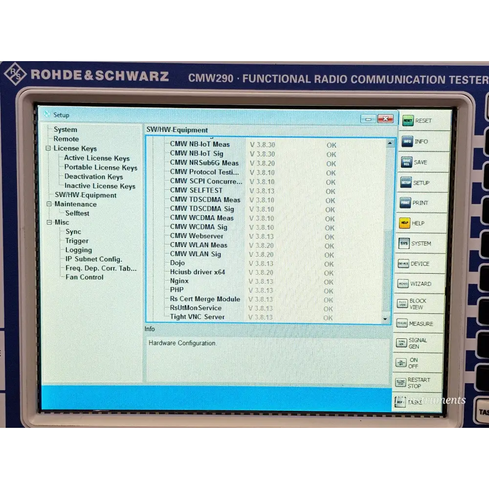 Rohde & Schwarz CMW290 Radio Communication Tester 1201.0002K29 RF Test Signal +