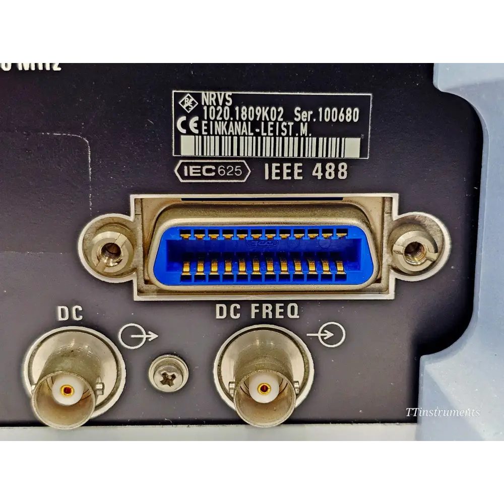 NRVS power meter serial number and product label detail