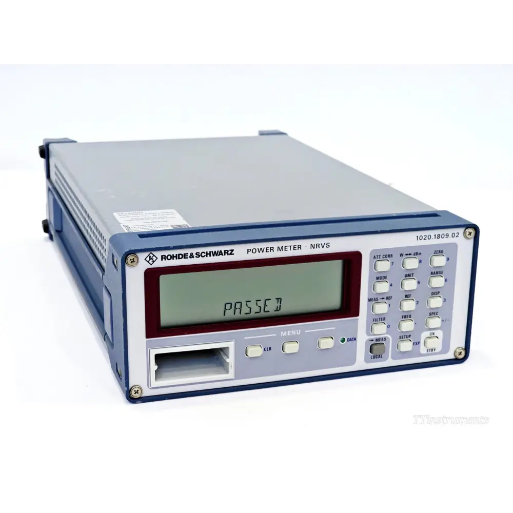 Rohde & Schwarz NRVS RF Power Meter 1020.1809.02 front panel view