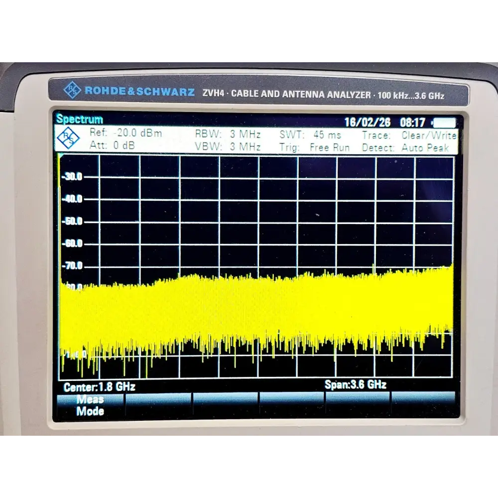 Rohde & Schwarz ZVH4 Cable and Antenna Analyzer 100 kHz - 3.6 GHz Options K40 K114