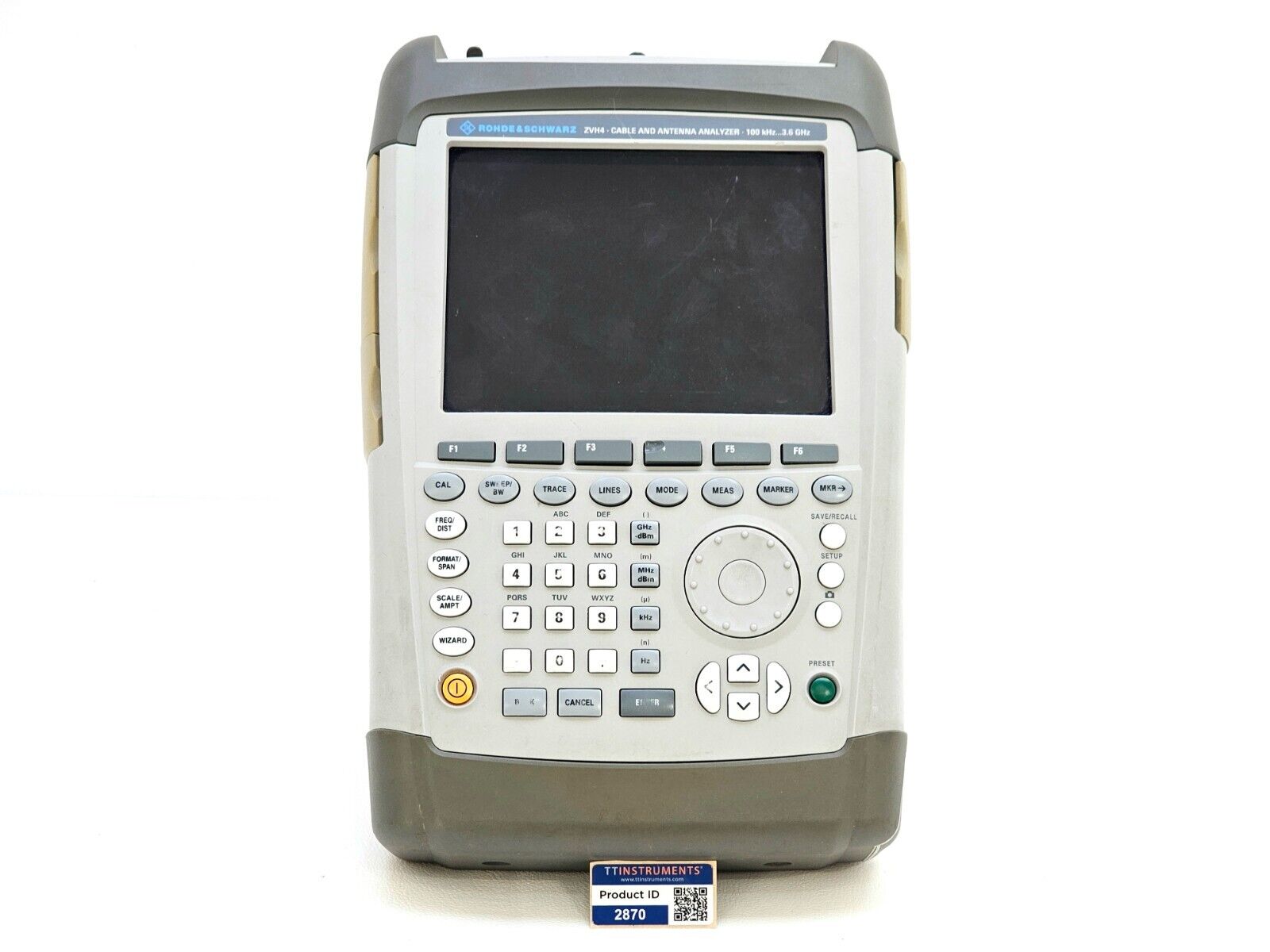 Rohde & Schwarz ZVH4 Cable & Antenna Analyzer Option K39 100 kHz - 3.6 GHz CALIB
