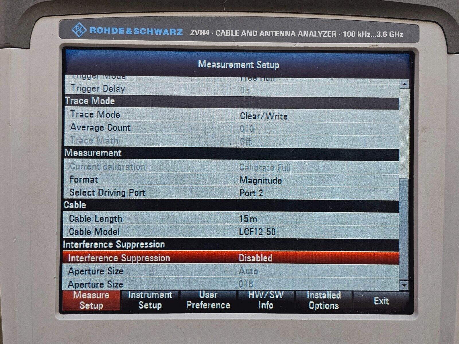 Rohde & Schwarz ZVH4 Cable & Antenna Analyzer Option K39 100 kHz - 3.6 GHz CALIB