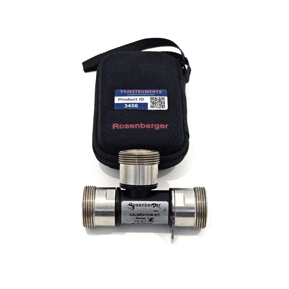 Rosenberger 7/16 DIN calibration standards side view showing connector bodies