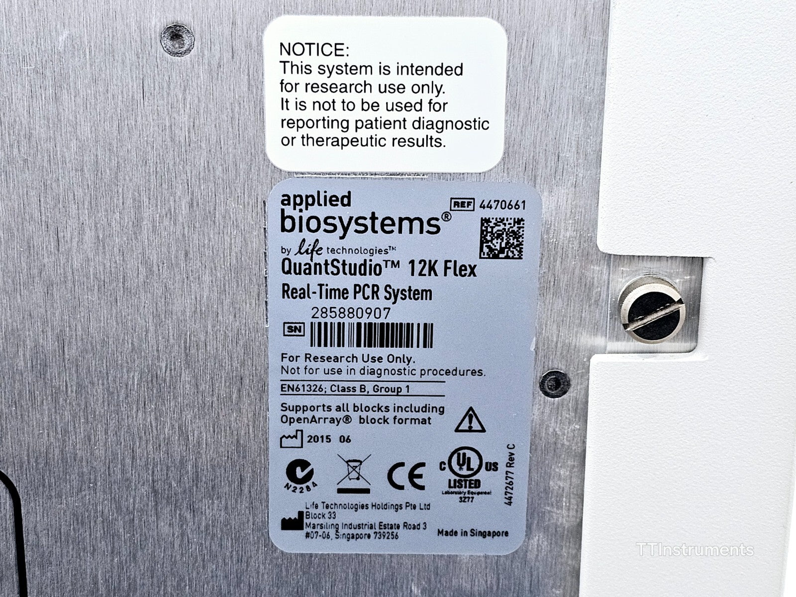 Serviced Applied Biosystems QuantStudio 12K Flex Real-Time PCR System 4470661