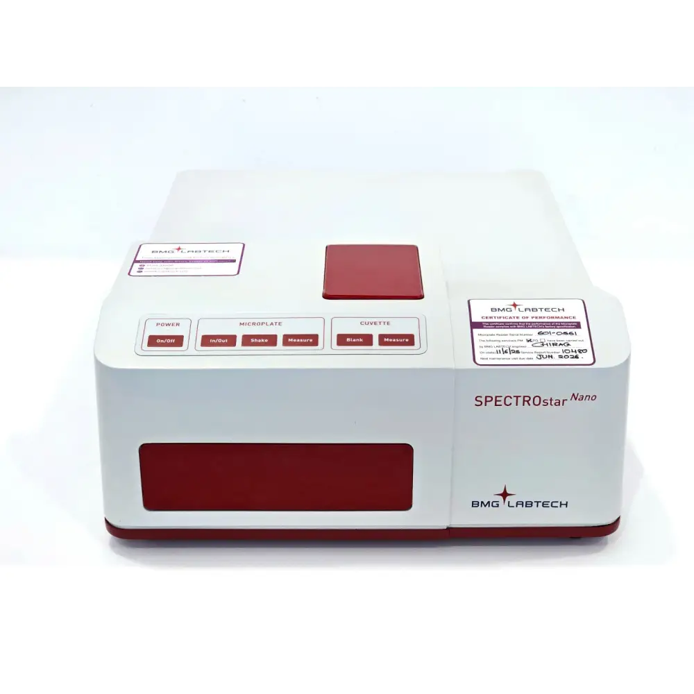 SPECTROstar Nano UV/vis absorbance reader right side profile view