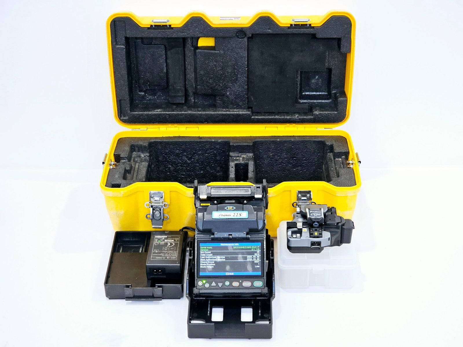 Serviced Fujikura 22S SM MM Fiber Fusion Splicer CT-50 Cleaver ARC 3616 FSM 22S