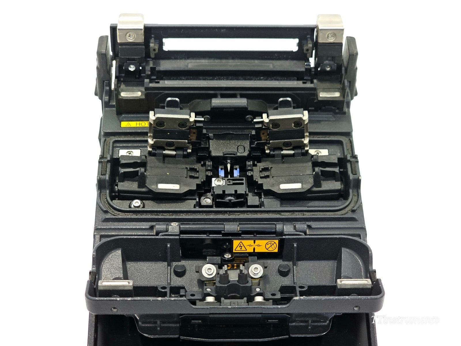 Fujikura FSM-22S fusion splicer side profile showing compact ruggedised housing
