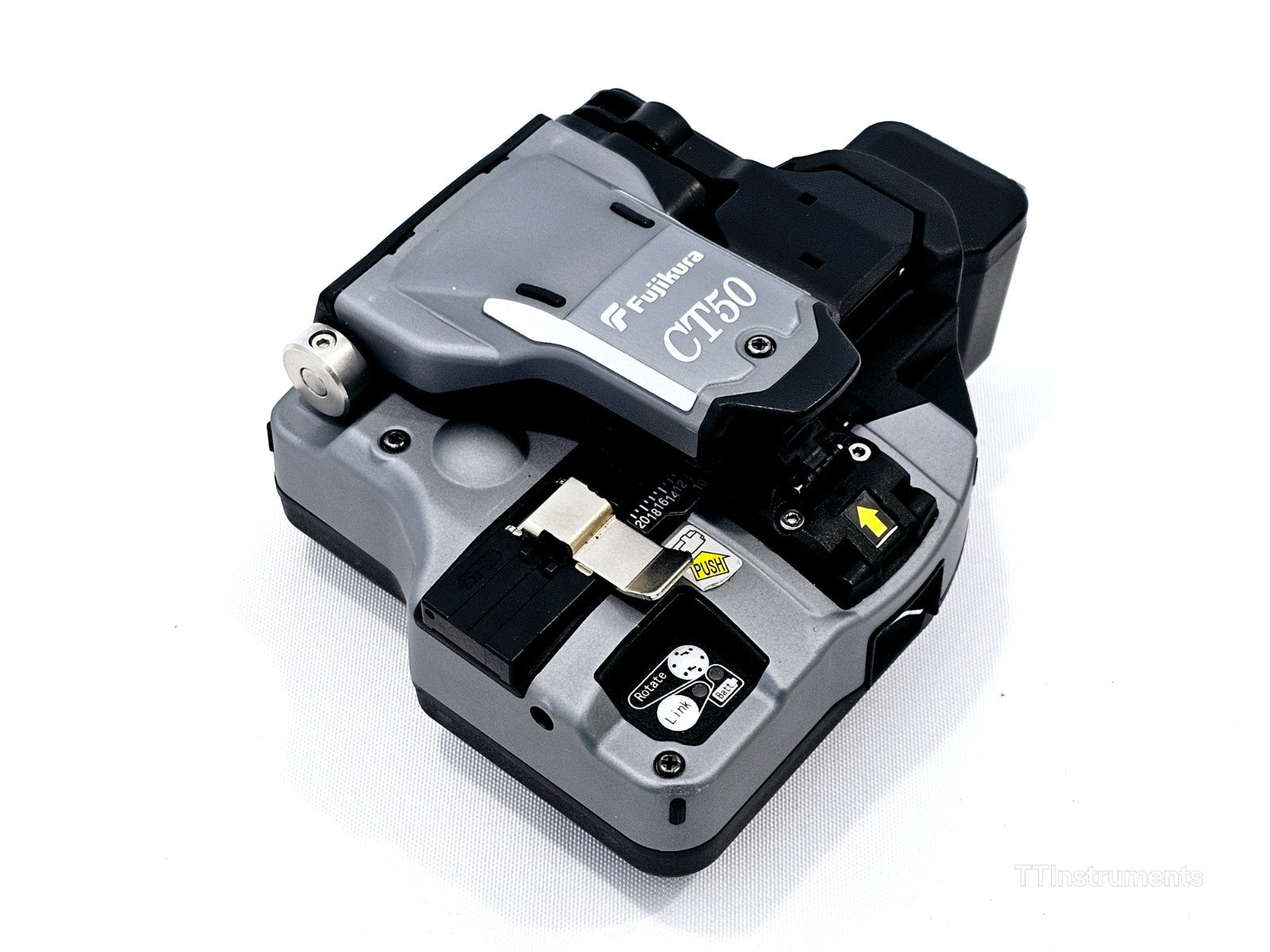 Fujikura 41S+ splicer side view showing USB and connectivity ports
