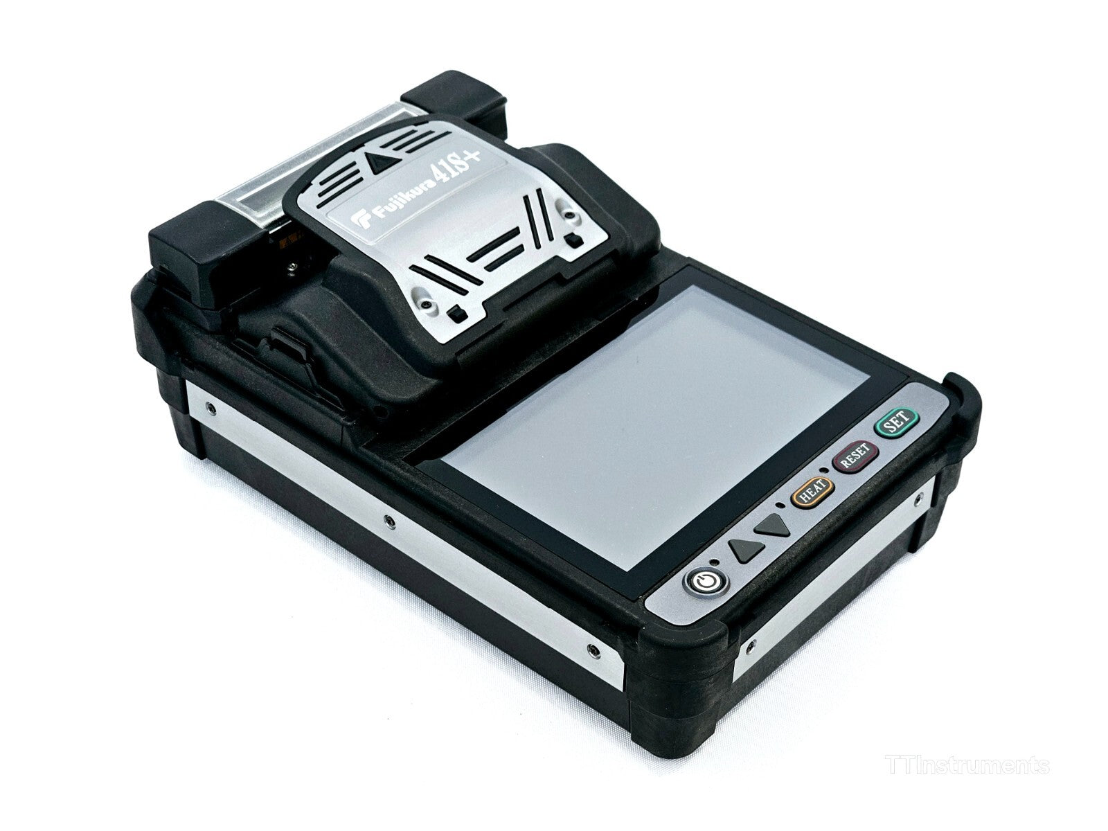 Fujikura 41S+ fusion splicer in hard carrying case with all included accessories