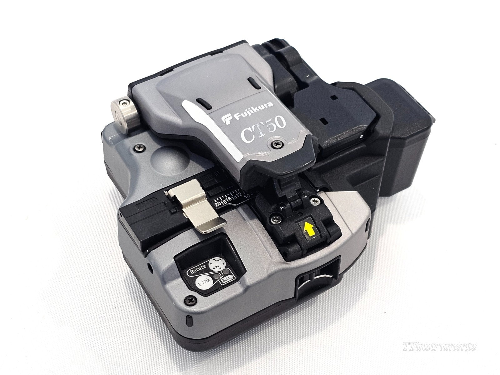 Fujikura 62S+ fusion splicer stored in hard carrying transit case