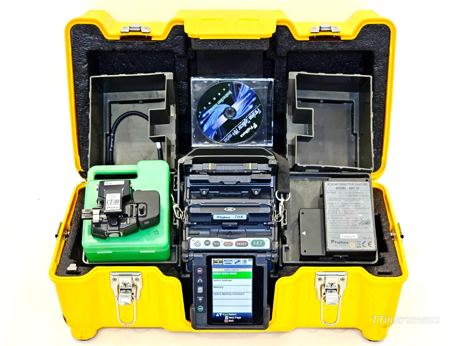 Serviced Fujikura 70S Fiber Optic Fusion Splicer SM MM ARC 19661 CT-30 Cleaver0