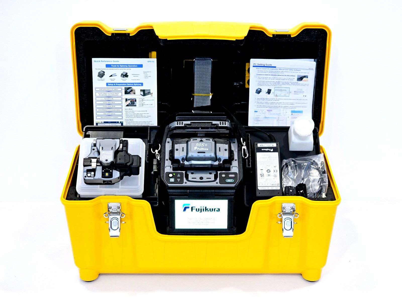 Serviced Fujikura 90S+ Fibre Optic Fusion Splicer + CT-50 Cleaver - ARC ONLY 81