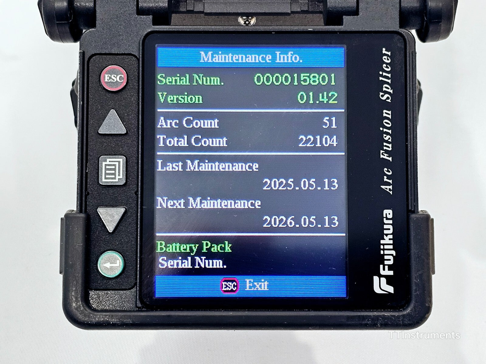 Serviced Fujikura FSM-60S Fiber Optic SM MM Splicer ARC 22104