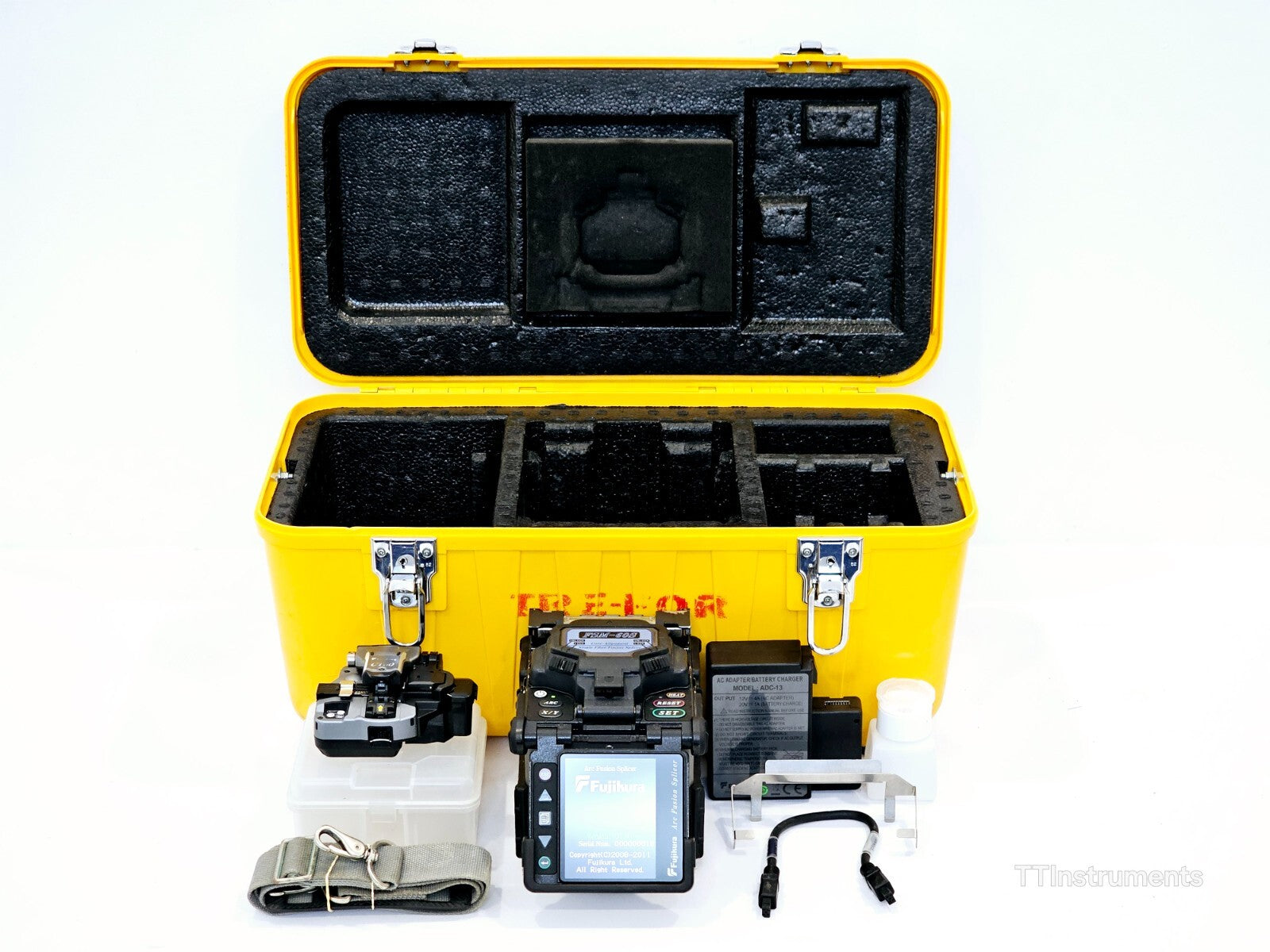 Serviced Fujikura FSM-60S Fiber Optic SM MM Splicer ARC 22553 + CT50 Cleaver