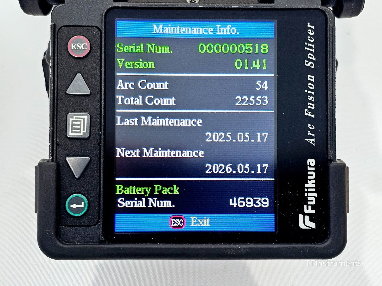 Serviced Fujikura FSM-60S Fiber Optic SM MM Splicer ARC 22553 + CT50 Cleaver