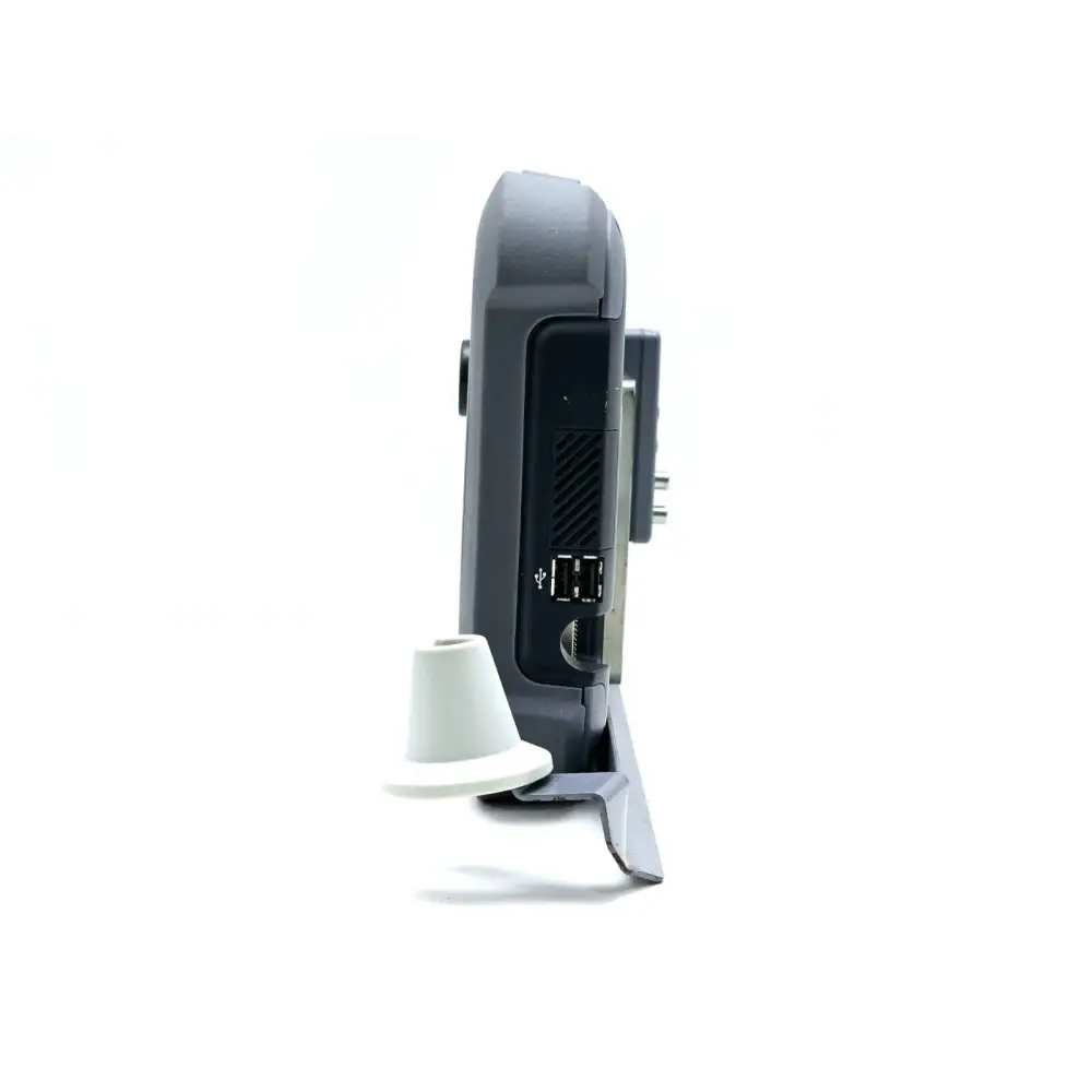 SonoSite NanoMaxx left side view showing transducer port connections