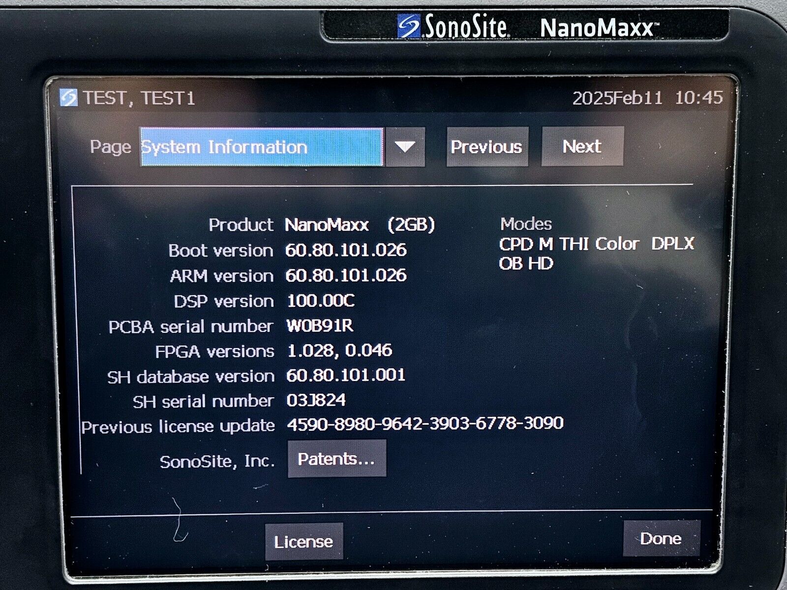 SonoSite NanoMaxx Ultrasound System P11111-37 w/ L38n-10-5 MHz Transducer
