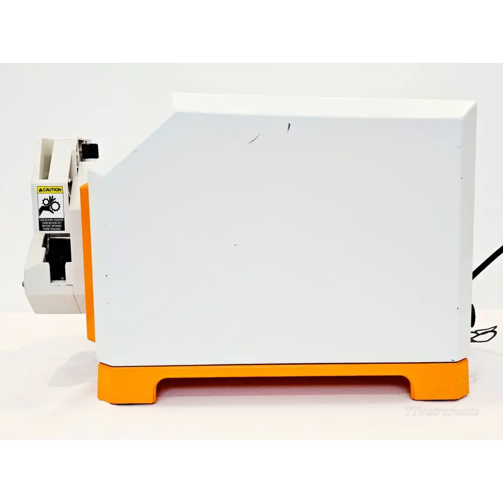 KrosFlo MiniKros Pilot i TFF pump 900-1939 — right side view showing peristaltic pump head with caution label
