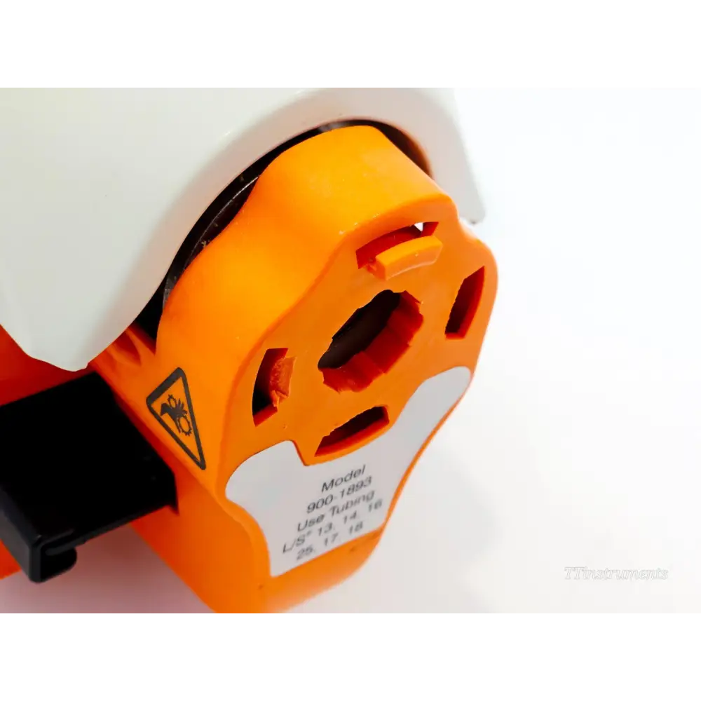 KrosFlo peristaltic pump head and tubing channel detail view