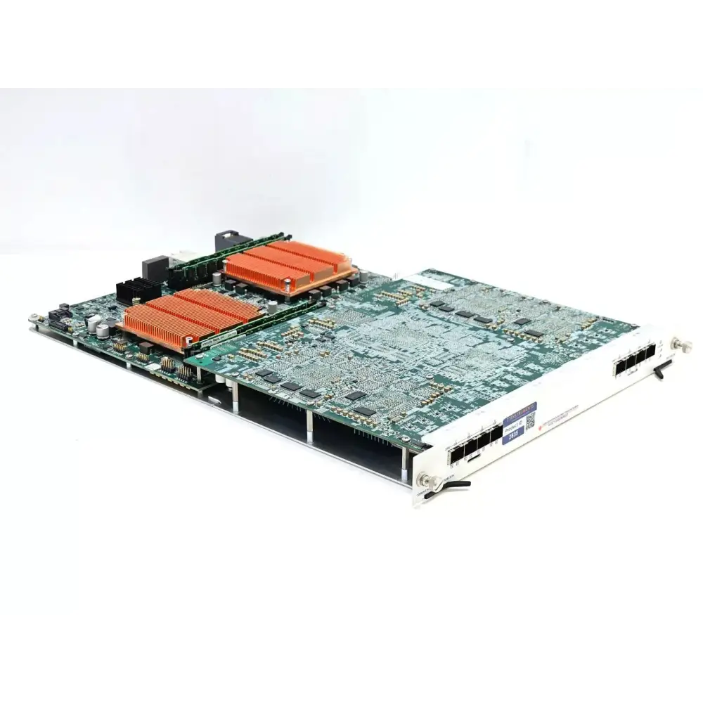 Spirent MX2-10G-S8 module showing SFP+ port array and front panel