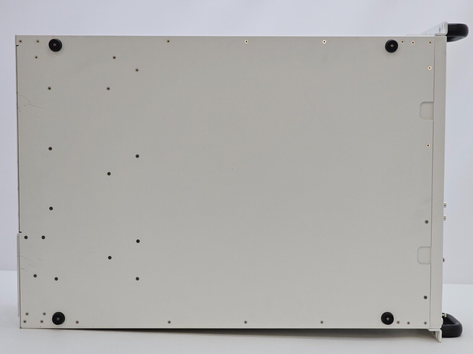 Spirent SPT-N4U-220 chassis angled three-quarter front view showing build and panel detail