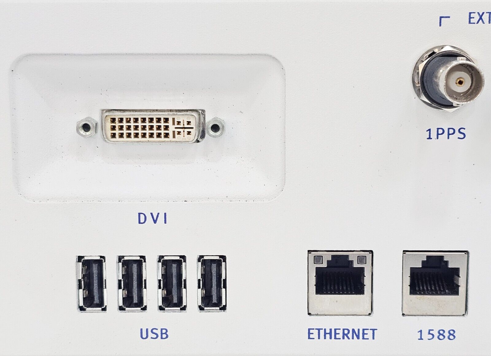 Spirent CHS-N4U REV A3 chassis rear panel showing power and connectivity