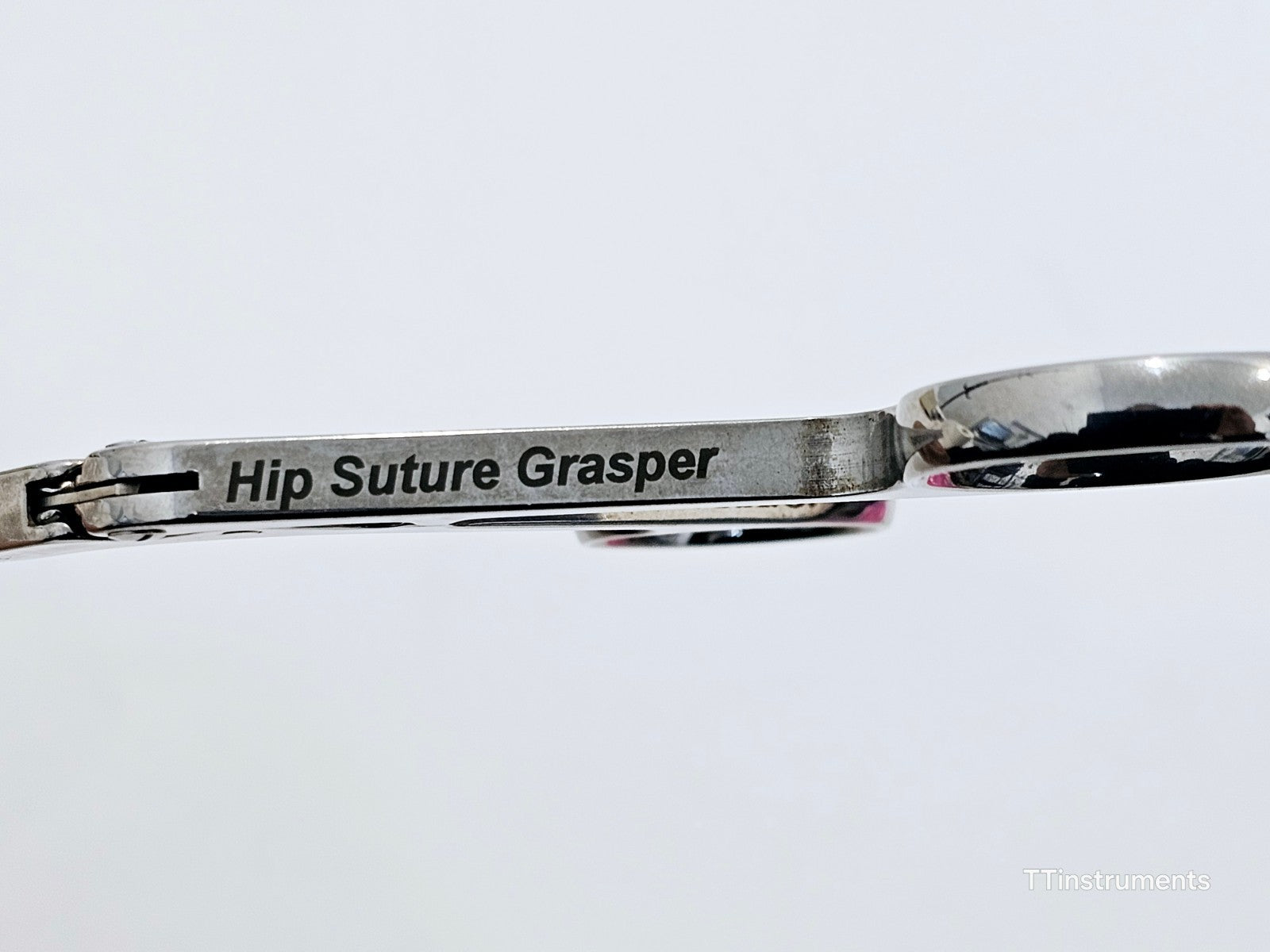 Stryker 0242-200-015 4mm suture grasper handle and shaft close-up