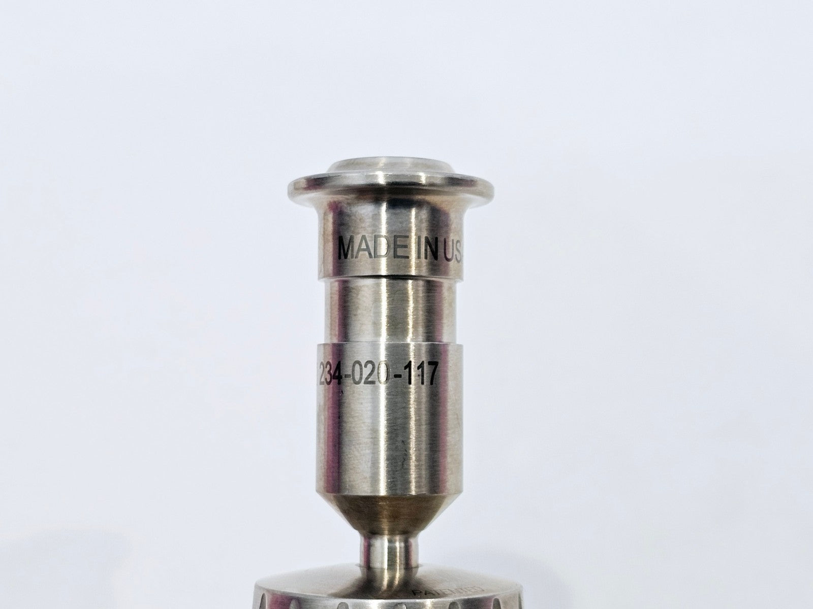 Close-up of Stryker 234-020-117 handle tip and driver interface