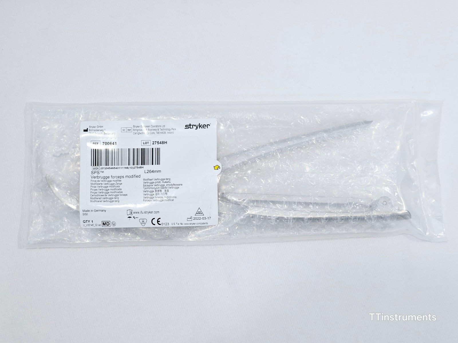 Stryker 700641 Modified Verbrugge Forceps