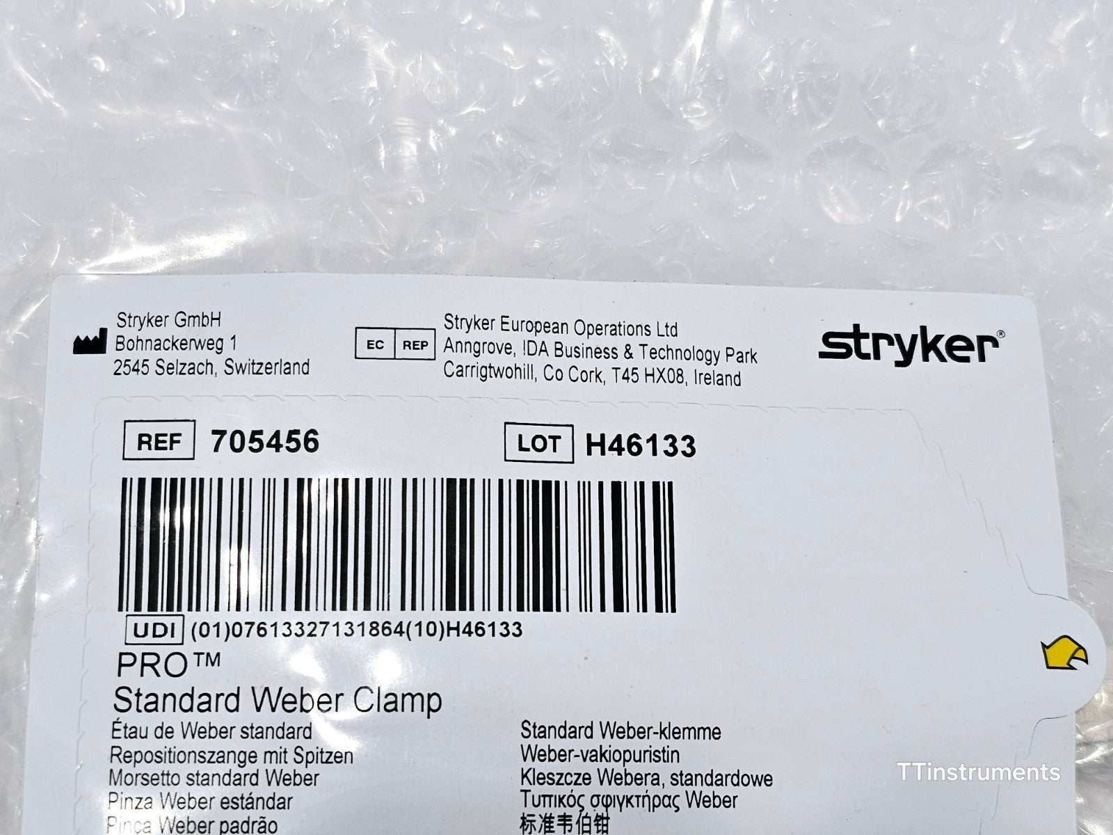 Stryker 705456 PRO Standard Weber Clamp