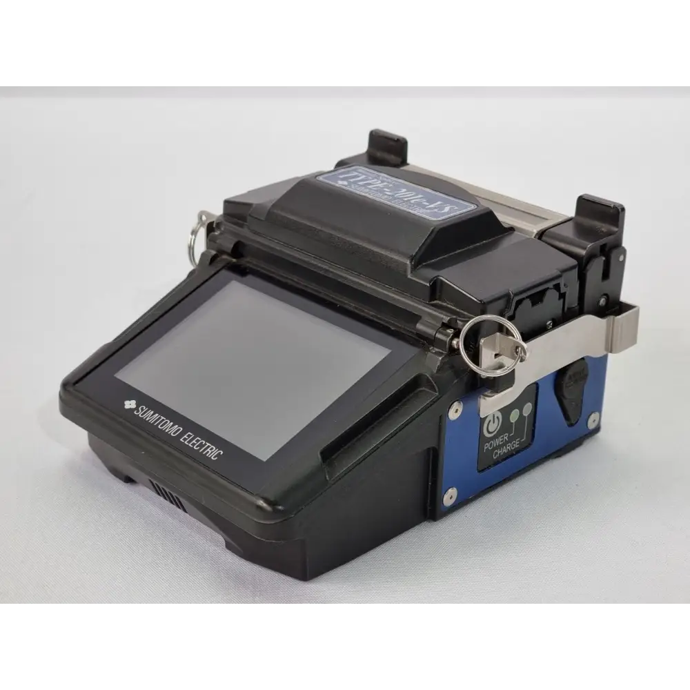 Sumitomo Type-201e-VS fixed V-groove fusion splicer front view with lid open