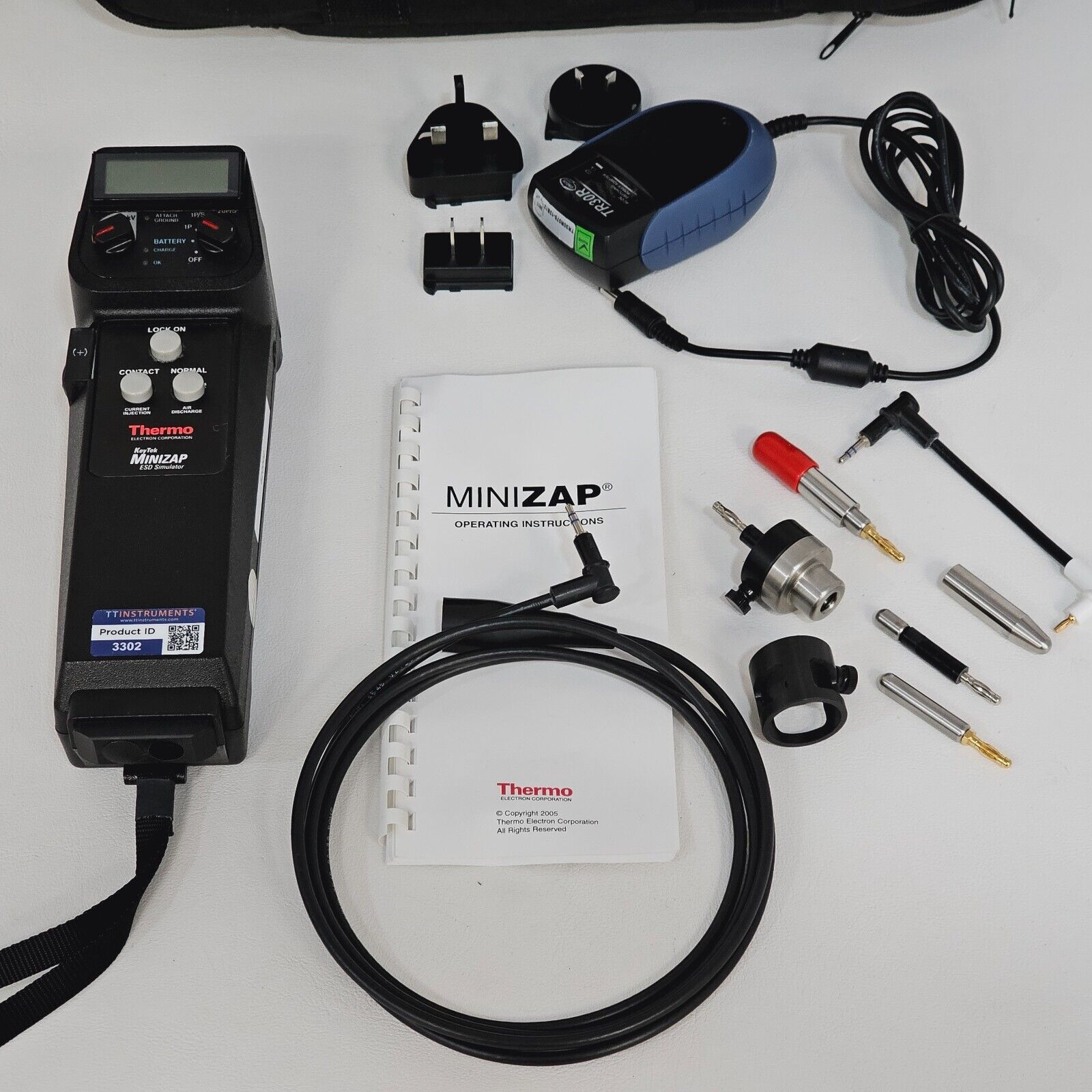 Thermo Electron KeyTek Mini Zap ESD Simulator with Accessories