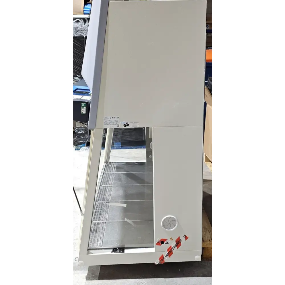 Thermo Scientific Herasafe 2030i front sash fully raised for cleaning access