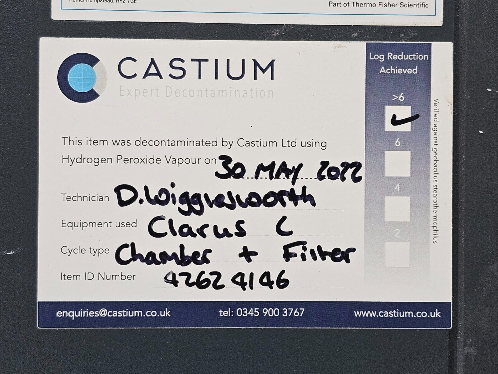 Thermo Scientific Herasafe 2030i 1.5 Micro-Biological Safety Cabinet MFD 2020