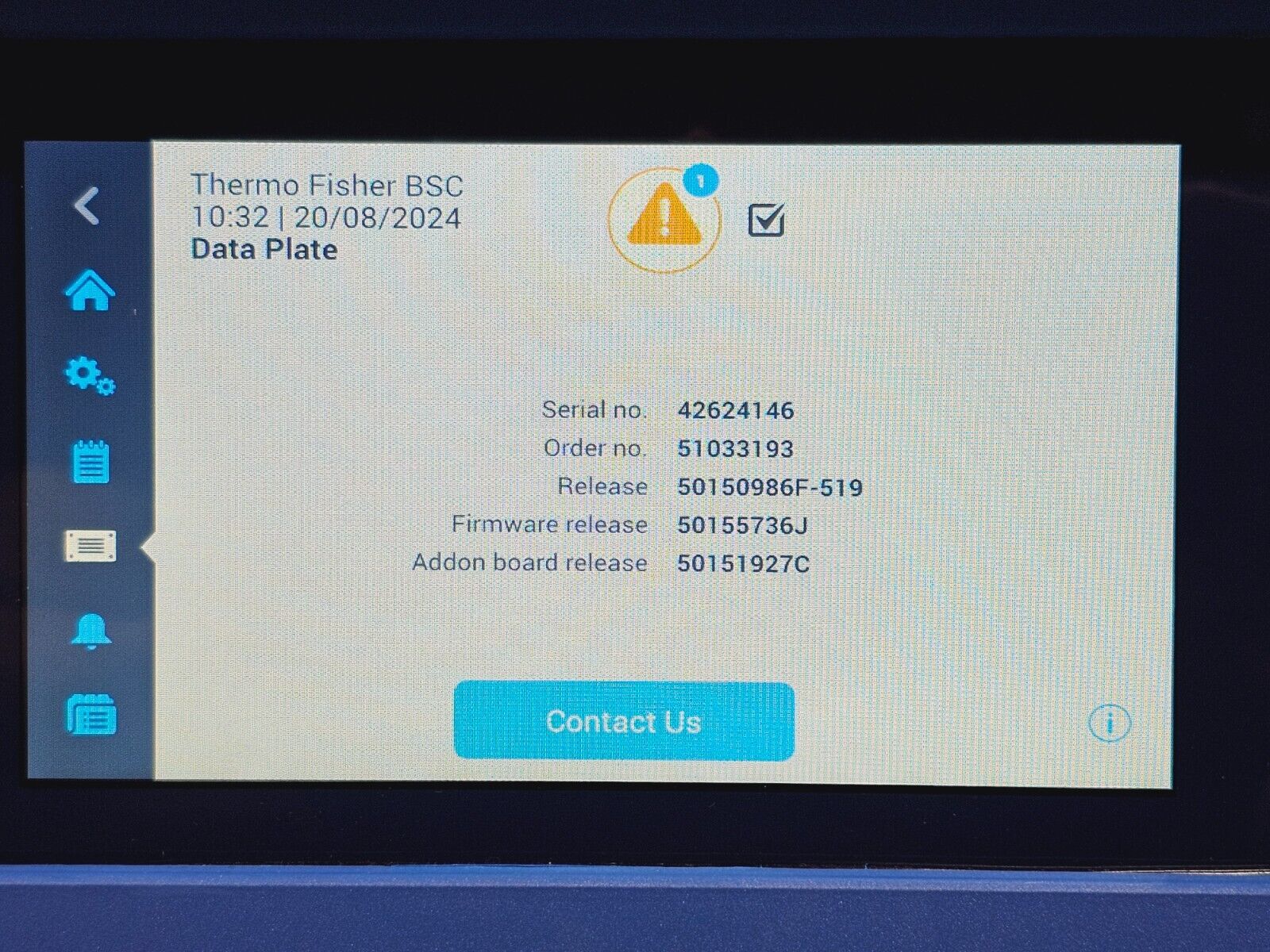 Thermo Scientific Herasafe 2030i 1.5 Micro-Biological Safety Cabinet MFD 2020