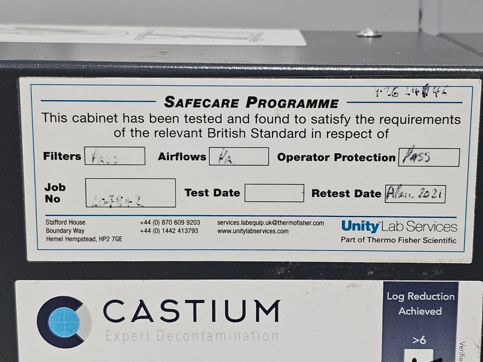 Thermo Scientific Herasafe 2030i 1.5 Micro-Biological Safety Cabinet MFD 2020