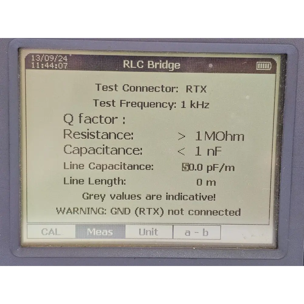 ALT2000 ATEN line tester function keys and measurement mode selector