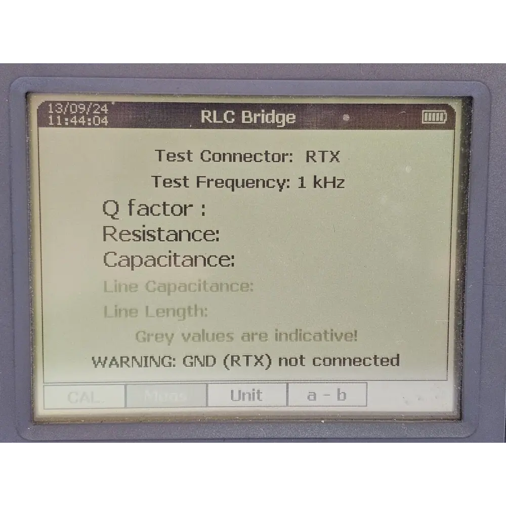Trend Communications ALT2000 display and menu interface close-up