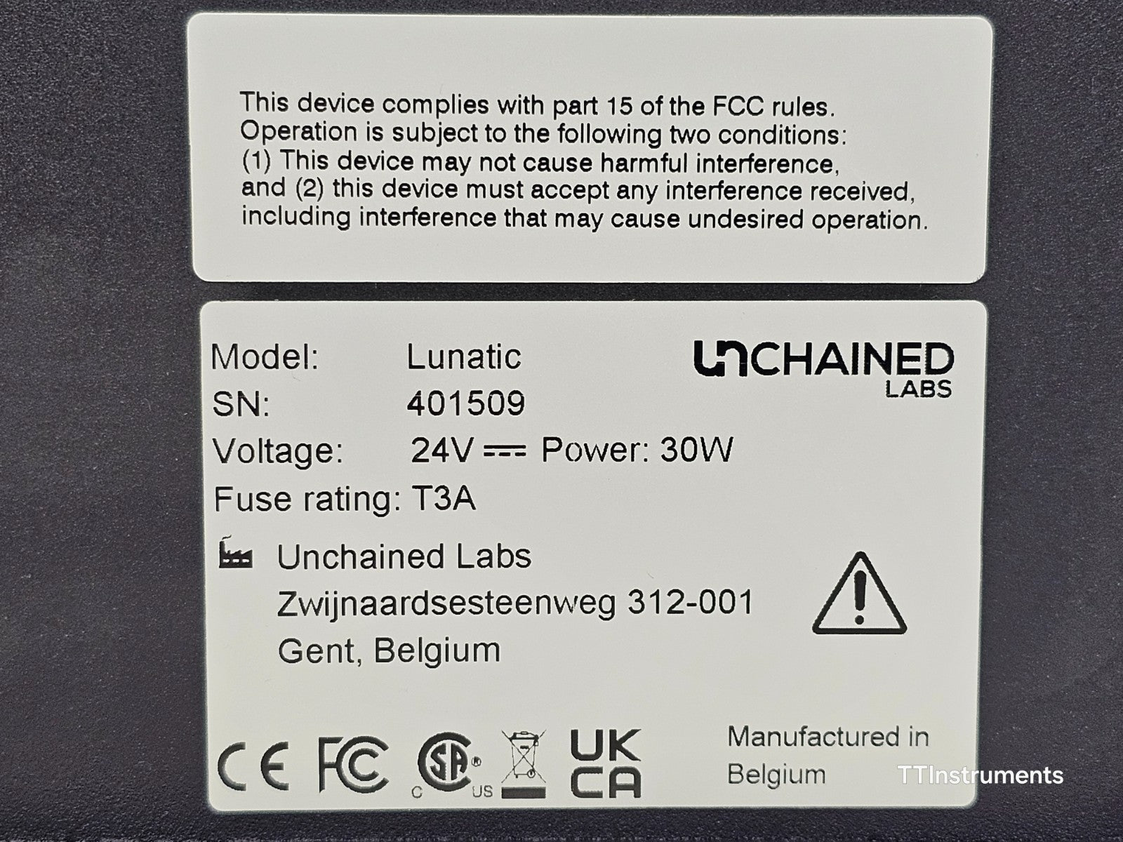 Unchained Labs Lunatic UV/VIS 230-750nm Spectrophotometer w/ Laptop and Software