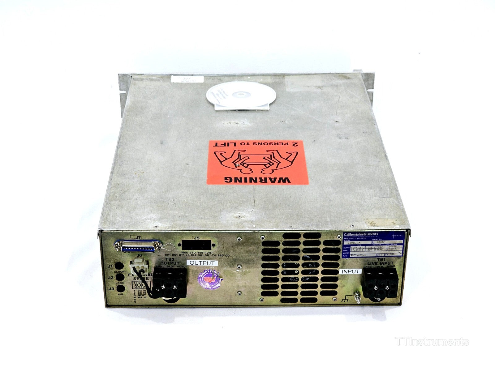 UNTESTED California Instruments 1501L AC Power Source 1501L-1M