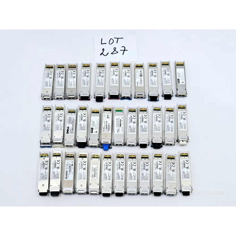 Mixed job lot of various JDSU optical transceiver modules sold untested for parts