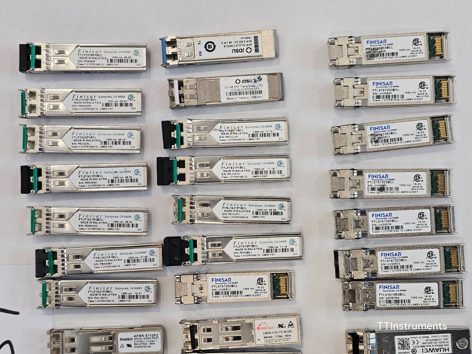 UNTESTED Job Lot of various Optical Transceivers Finisar Avago ...