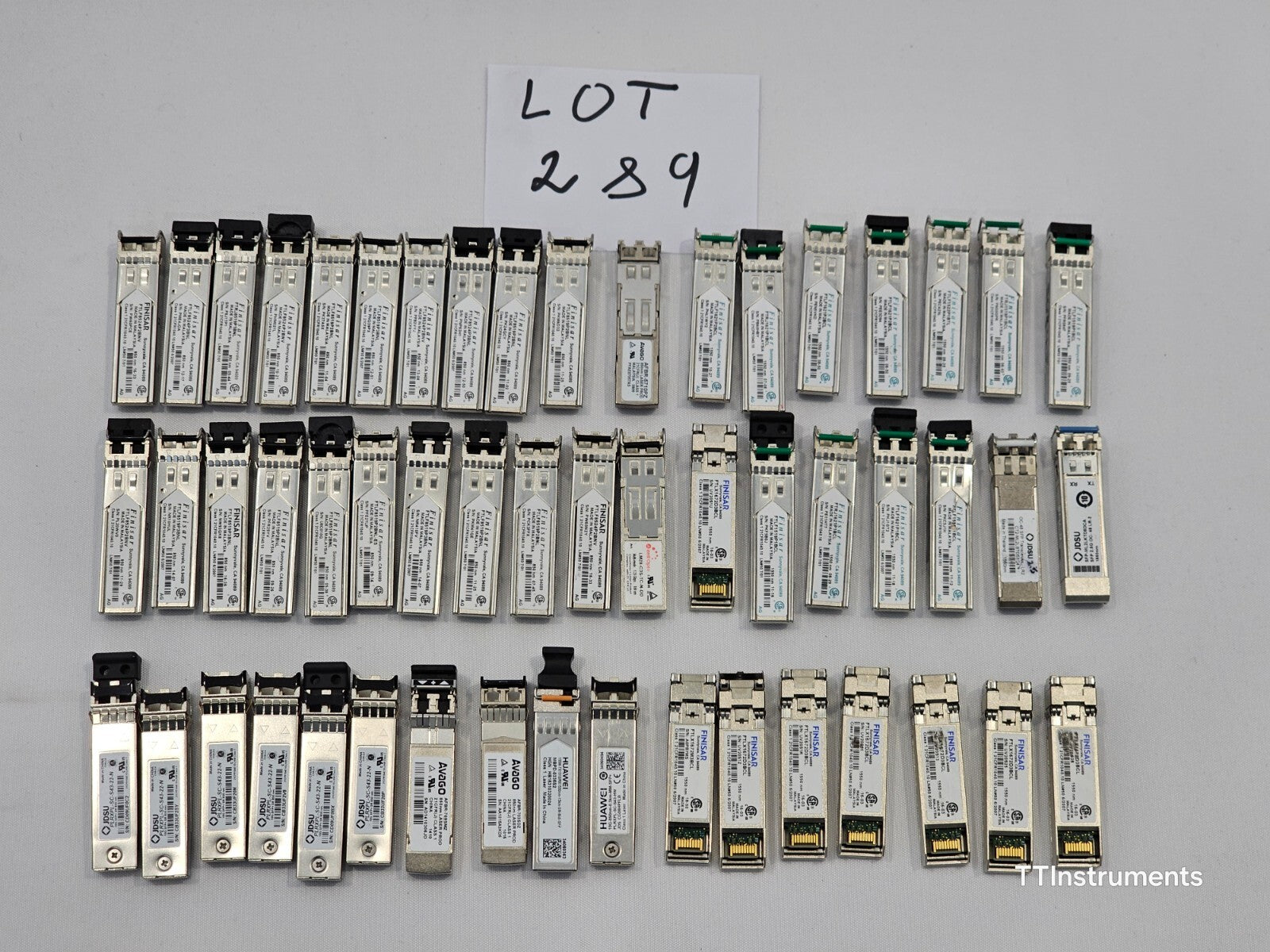 UNTESTED Job Lot of various Optical Transceivers Finisar Avago ...