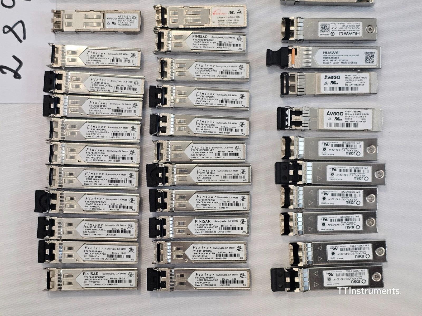 UNTESTED Job Lot of various Optical Transceivers Finisar Avago ...