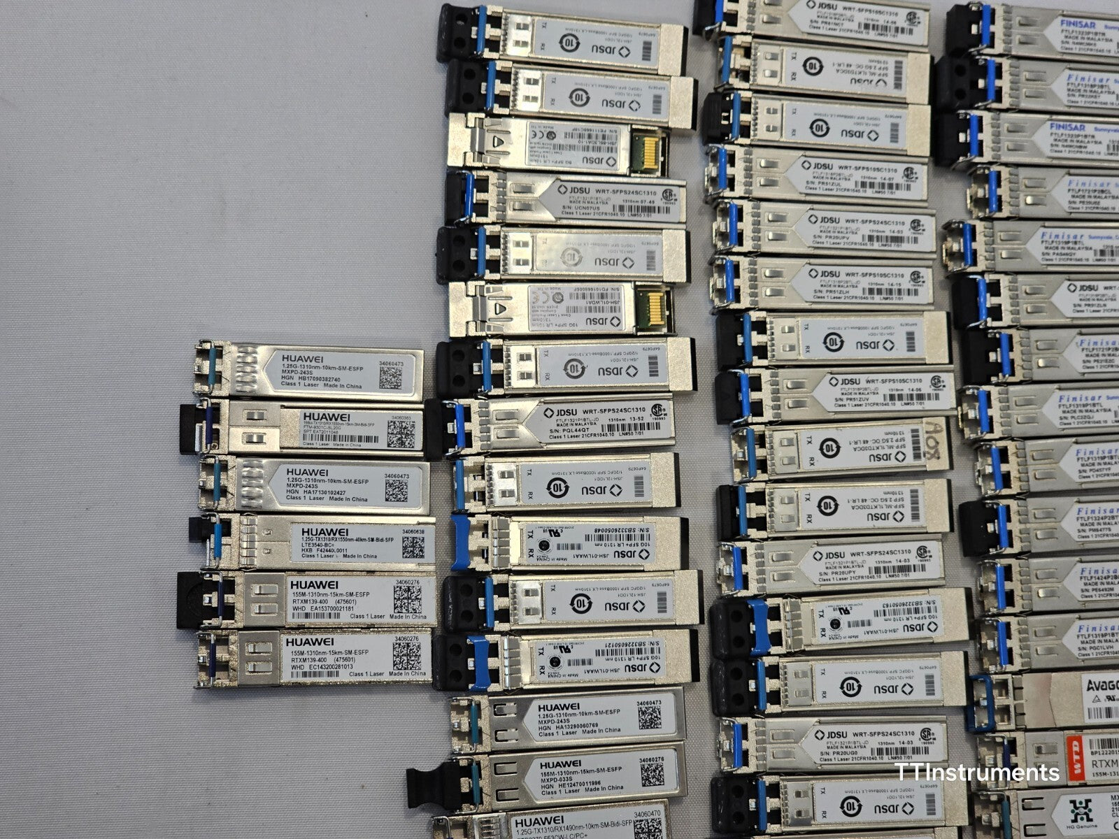 UNTESTED Job Lot of various Optical Transceivers Finisar Avago JDSU HUAWEI ...