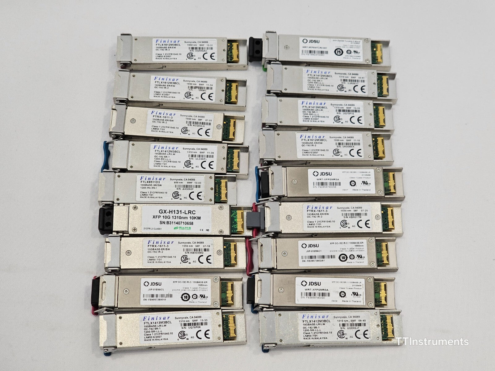 UNTESTED Job Lot of various Optical Transceivers Finisar JDSU ...